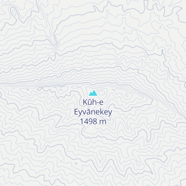 Map of Kūh-e Eyvānekey