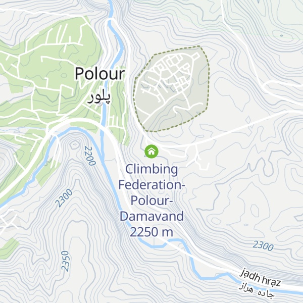 Map of Climbing Federation-Polour-Damavand