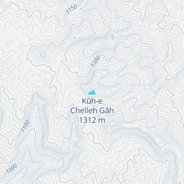 Map of Kūh-e Chelleh Gāh