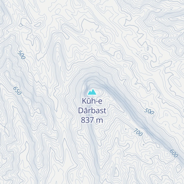 Map of Kūh-e Dārbast