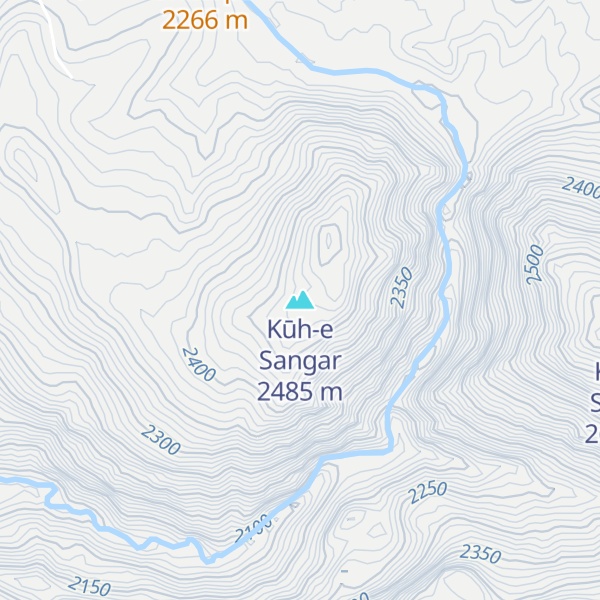 Map of Kūh-e Sangar