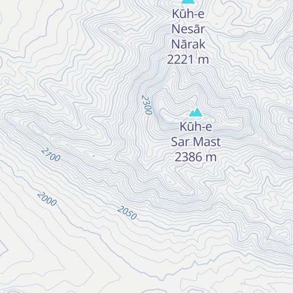Map of Kūh-e Tīgh-e Zard