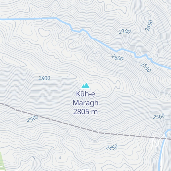Map of Kūh-e Maragh