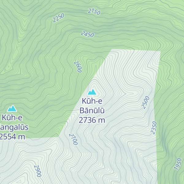 Map of Kūh-e Bānūlū