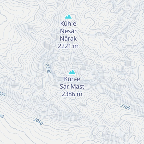 Map of Kūh-e Sar Mast