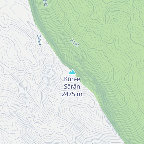 Map of Kūh-e Sārān