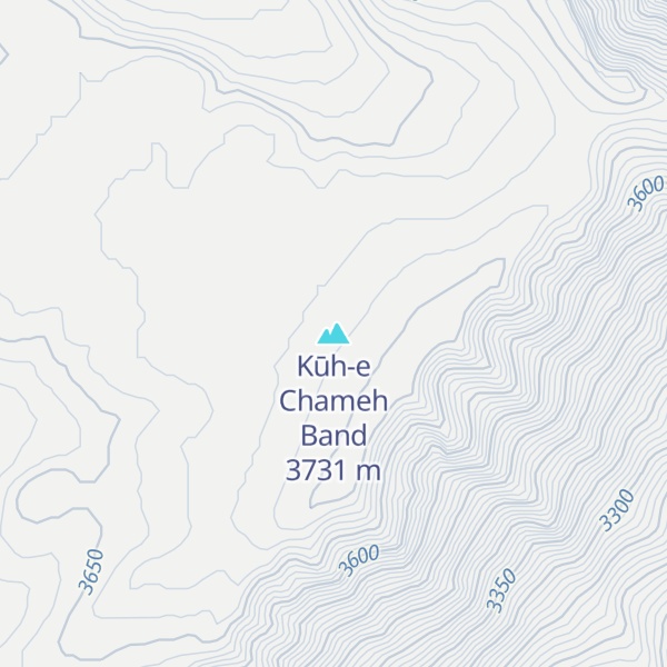 Map of Kūh-e Chameh Band