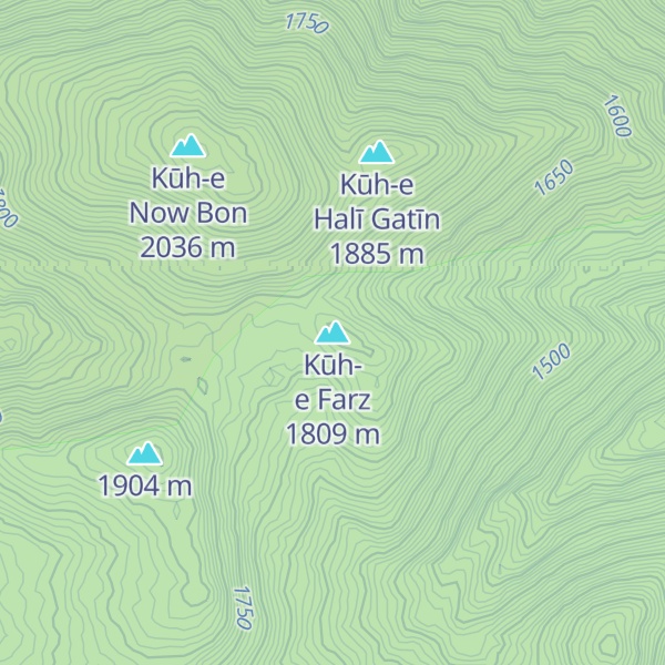 Map of Kūh-e Farz