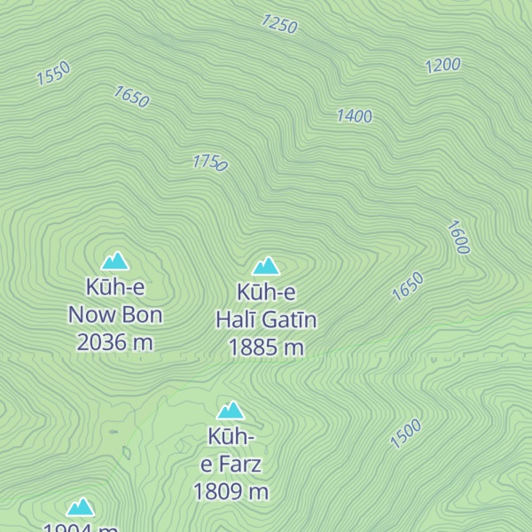 Map of Kūh-e Halī Gatīn