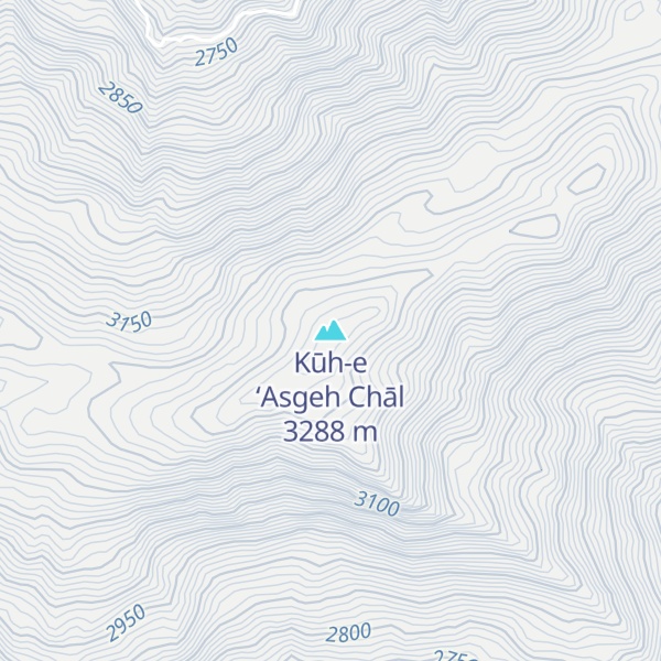 Map of Kūh-e ‘Asgeh Chāl