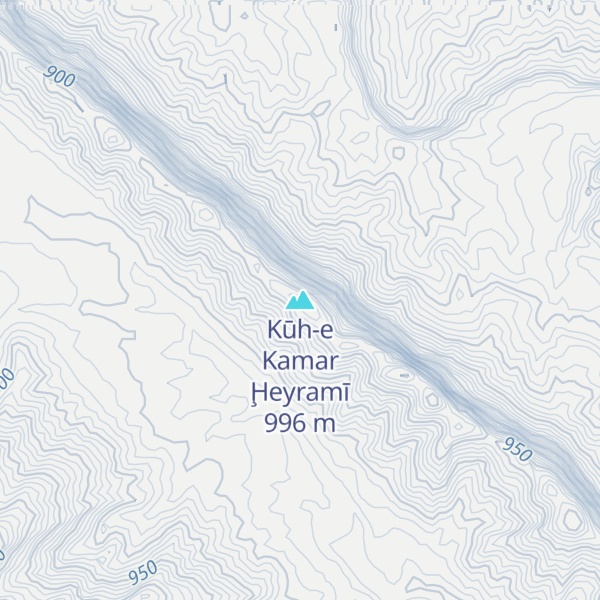 Map of Kūh-e Kamar Ḩeyramī