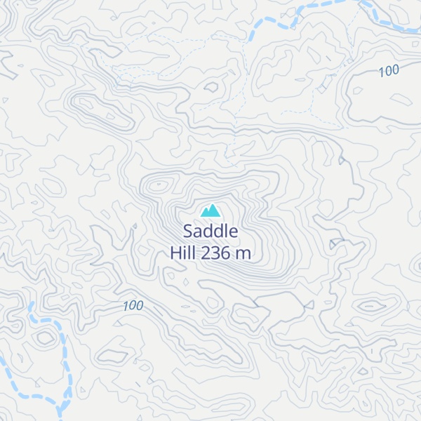 Map of Saddle Hill