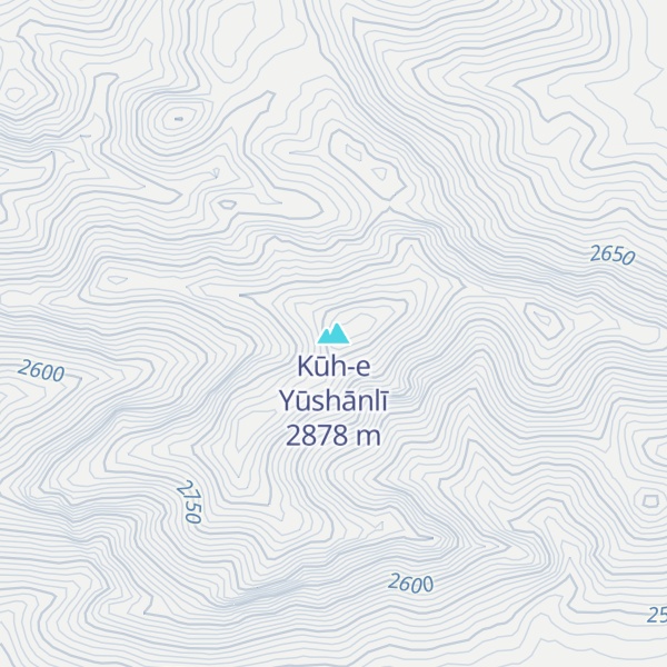 Map of Kūh-e Yūshānlī