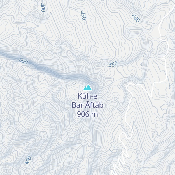 Map of Kūh-e Bar Āftāb
