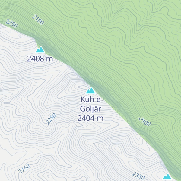 Map of Kūh-e Goljār