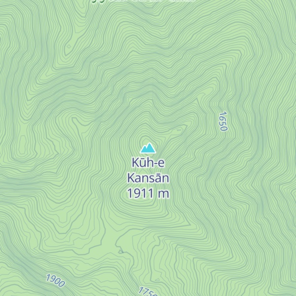 Map of Kūh-e Kansān