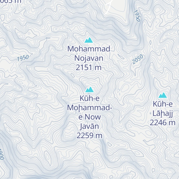 Map of Kūh-e Moḩammad-e Now Javān