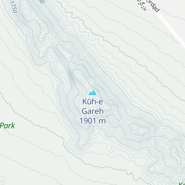 Map of Kūh-e Gareh