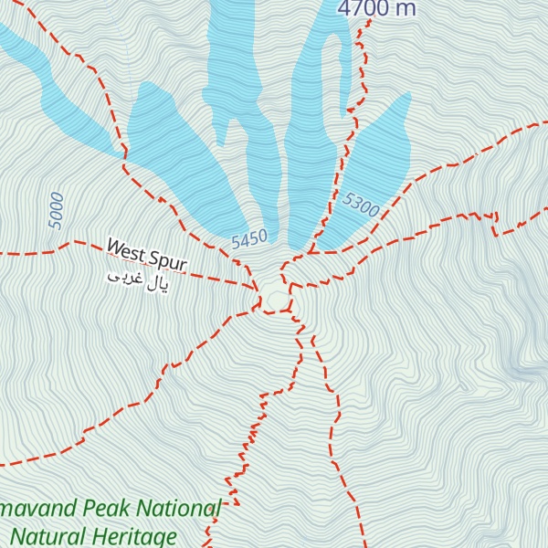 Map of Damavand