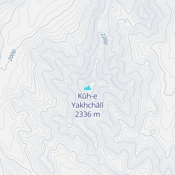 Map of Kūh-e Yakhchālī