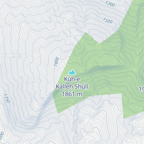 Map of Kūh-e Kalleh Shūlī