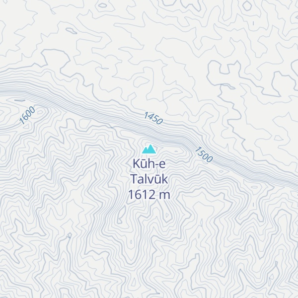 Map of Kūh-e Talvūk