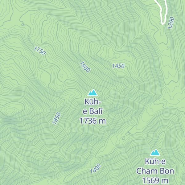 Map of Kūh-e Balī