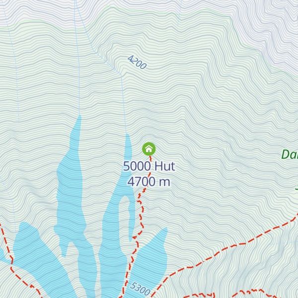 Map of 5000 Hut