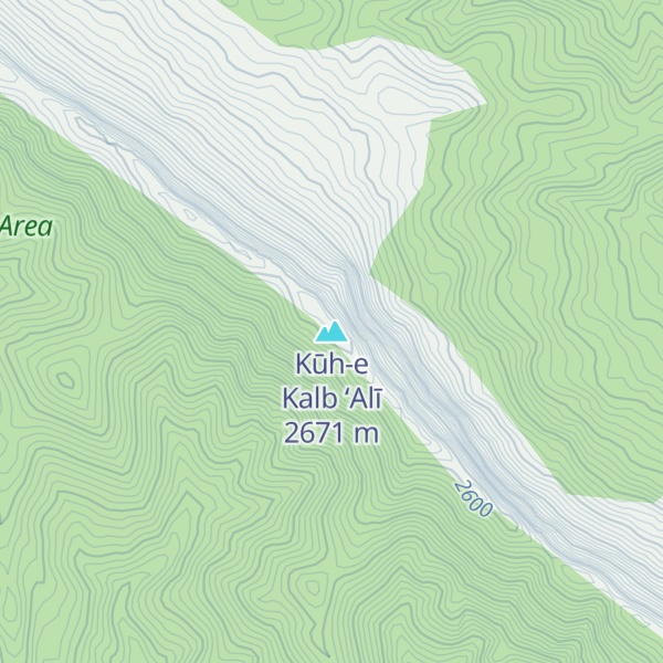Map of Kūh-e Kalb ‘Alī