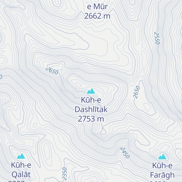 Map of Kūh-e Dashlītak