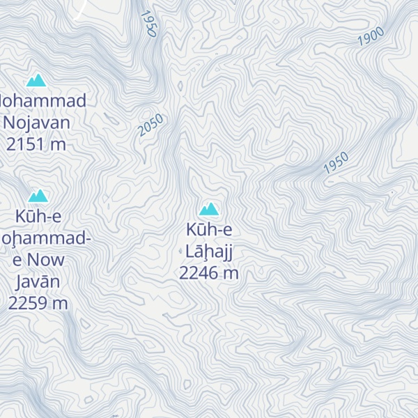 Map of Kūh-e Lāḩajj