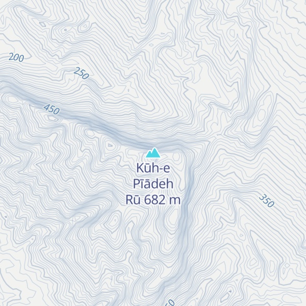 Map of Kūh-e Pīādeh Rū