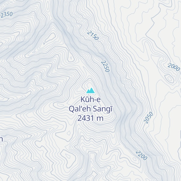 Map of Kūh-e Qal‘eh Sangī