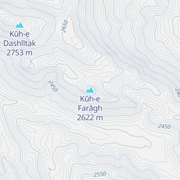 Map of Kūh-e Farāgh