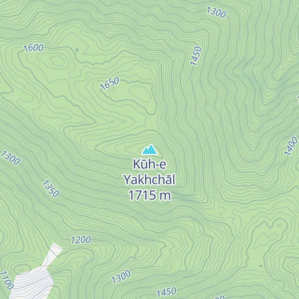 Map of Kūh-e Yakhchāl