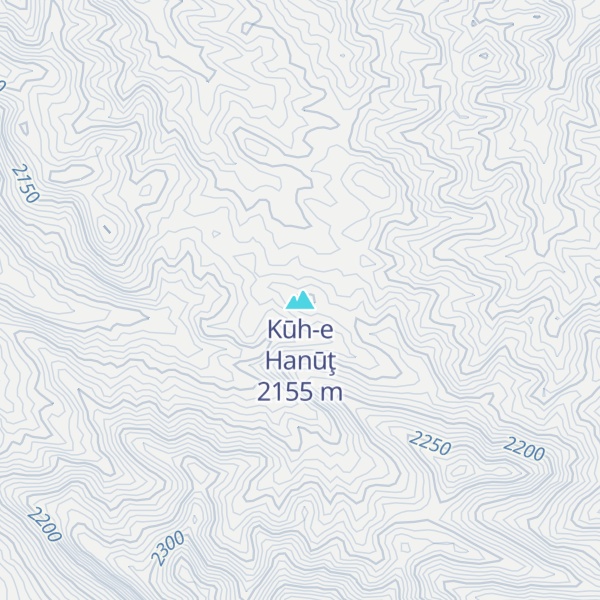 Map of Kūh-e Hanūţ