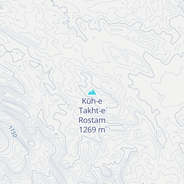 Map of Kūh-e Takht-e Rostam