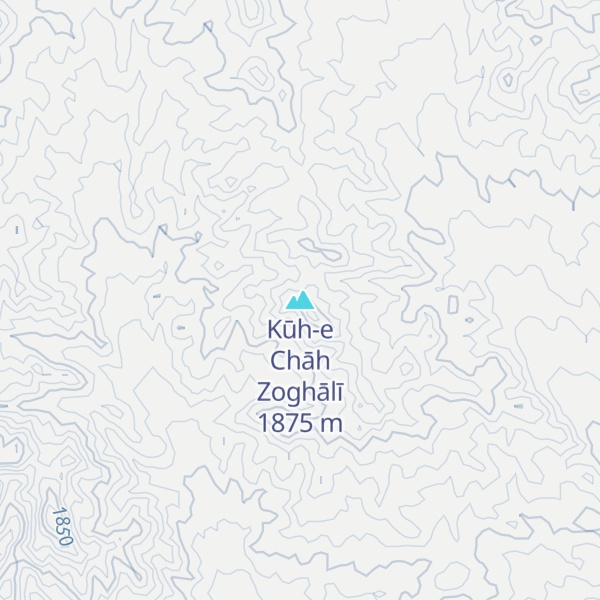 Map of Kūh-e Chāh Zoghālī