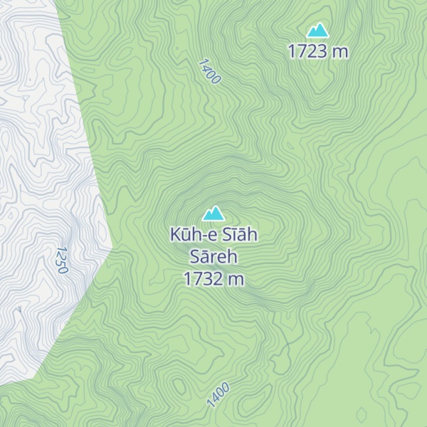 Map of Kūh-e Sīāh Sāreh
