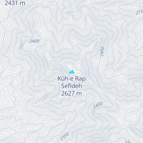 Map of Kūh-e Rap Sefīdeh