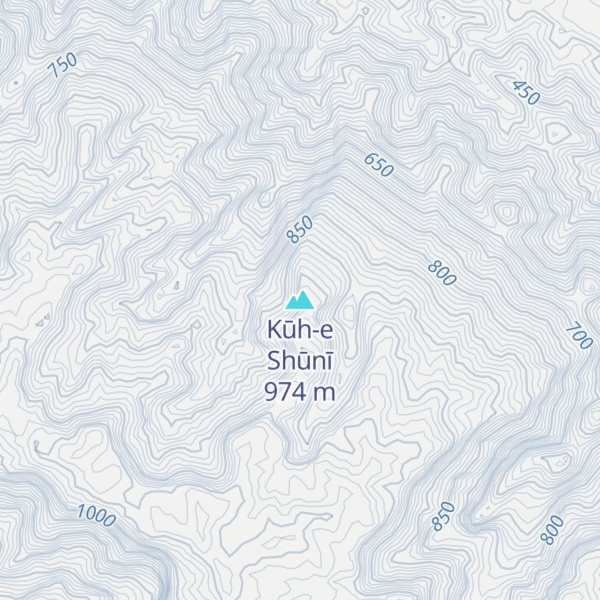 Map of Kūh-e Shūnī
