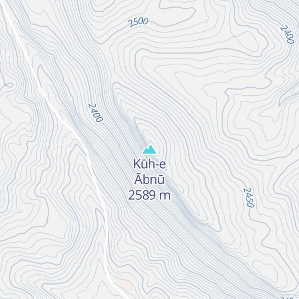 Map of Kūh-e Ābnū