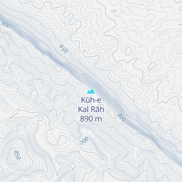 Map of Kūh-e Kal Rāh