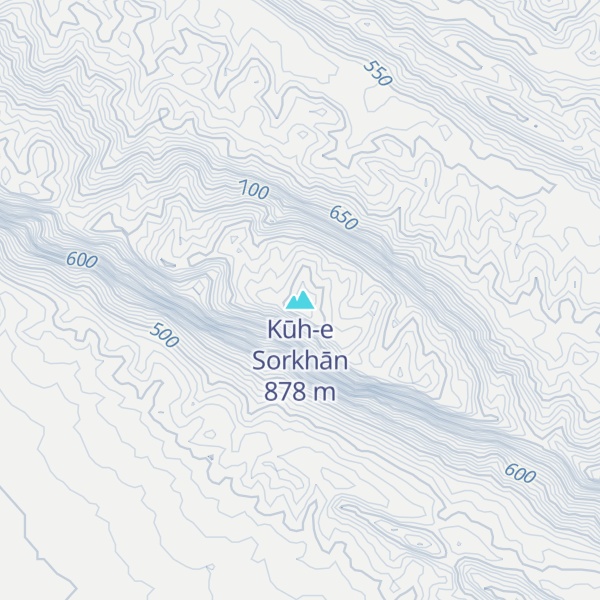 Map of Kūh-e Sorkhān