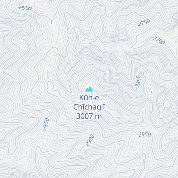 Map of Kūh-e Chīchaglī