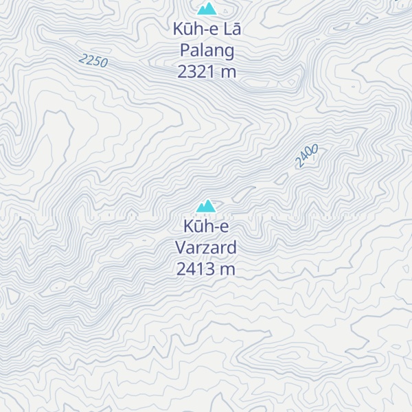 Map of Kūh-e Varzard