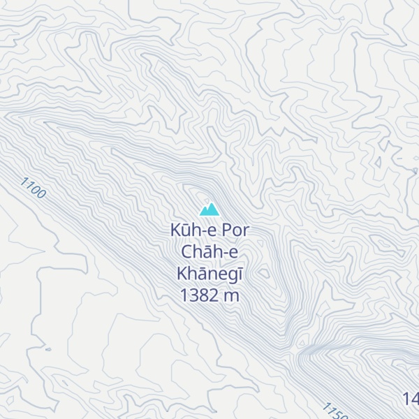 Map of Kūh-e Por Chāh-e Khānegī