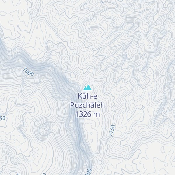 Map of Kūh-e Pūzchāleh