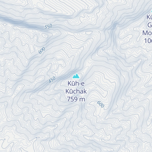 Map of Kūh-e Kūchak