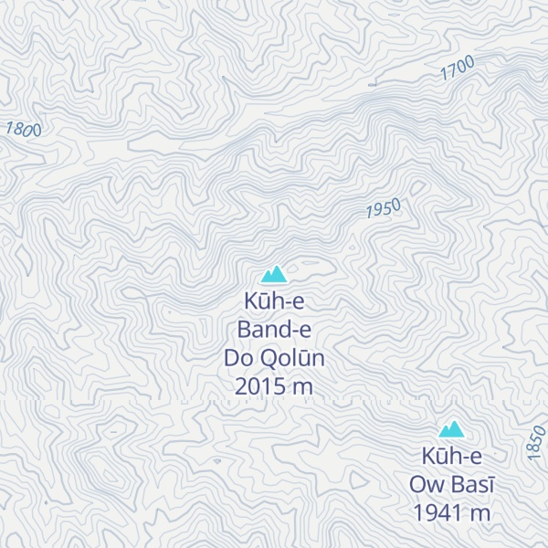 Map of Kūh-e Band-e Do Qolūn